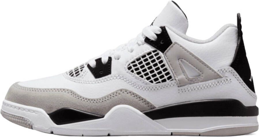 Jordan 4 Retro(Td ) White Black Neutral Grey Sneakers toddler BQ7670 111 - Foto 1