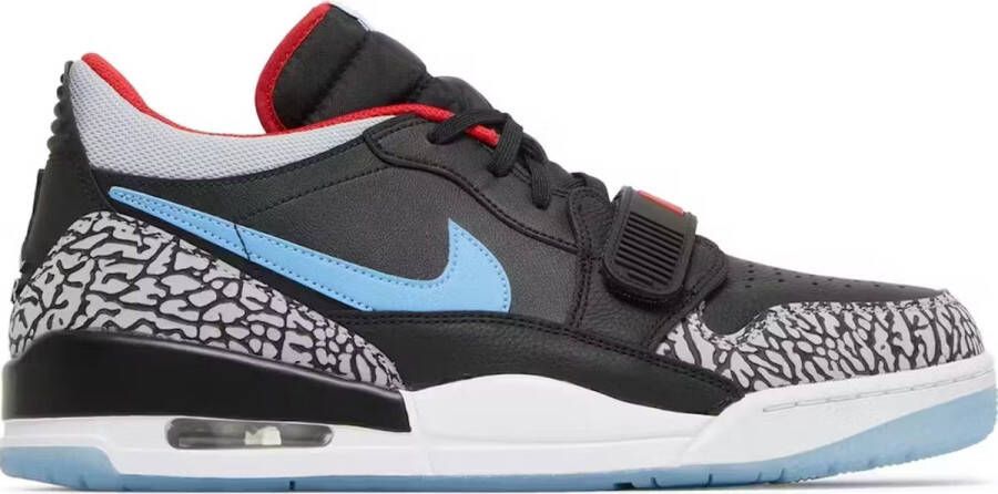 Jordan Air Legacy 312 Low Basketball Schoenen black wolf grey valor blue maat: 44.5 beschikbare maaten:41 44.5