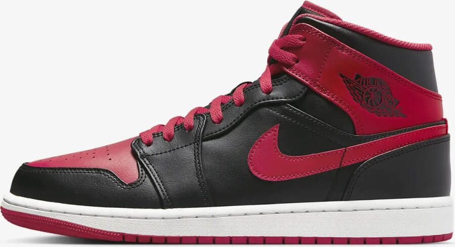 Nike Air Jordan 1 Mid Alternate Bred (2022) DQ8426-060 BRED Zwart Rood Schoenen - Foto 1