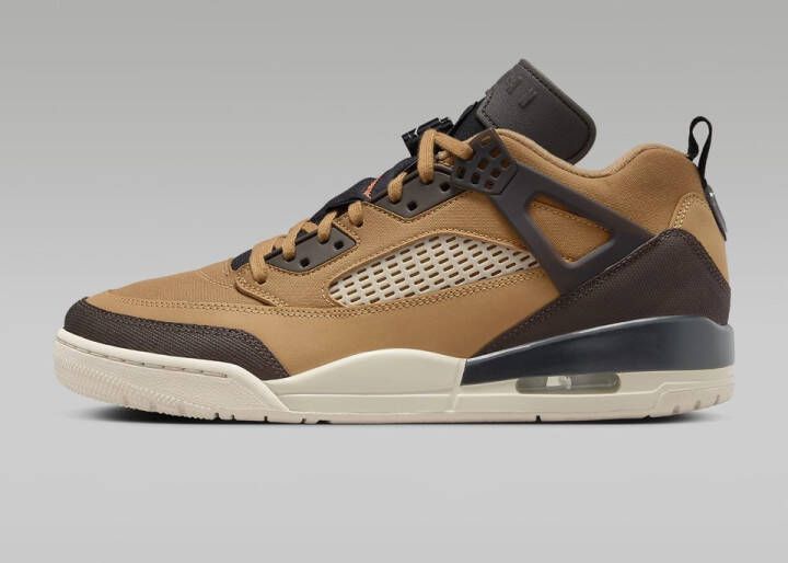 Jordan Spizike Low flax baroque brown black sanddrift Basketball in beige formaten: 47.5