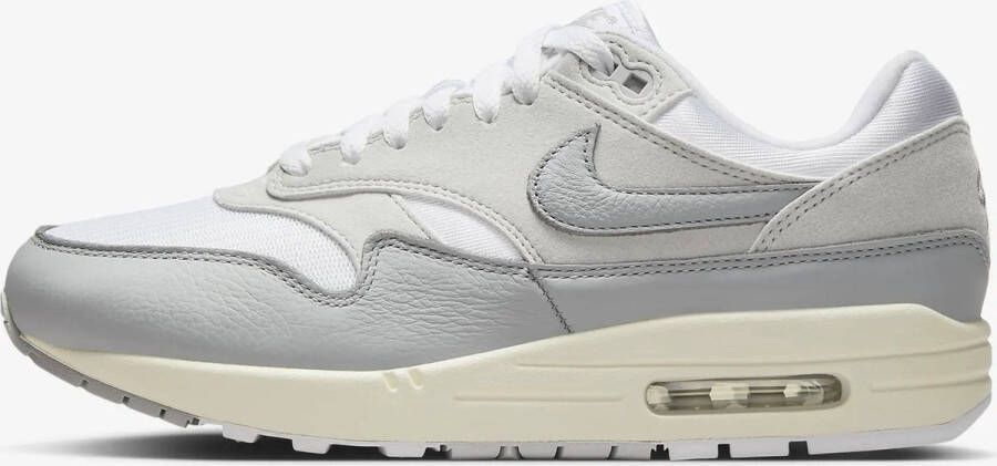 Nike Air Max 1 '87 Pure Platinum Sneakers Unisex HF0026-001 Wit Lichtgrijs