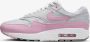 Nike Air Max 1 '87 Wmns Pink Rise Sneakers Dames Metallic Platinum Summit White Pink Rise - Thumbnail 4