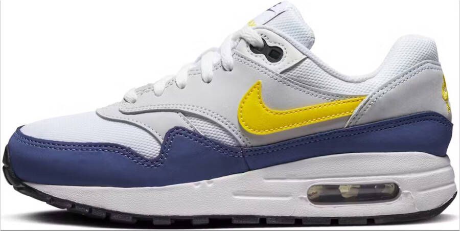 Nike Air Max 1 'Blue Recall' (GS) 807602-107 sneakers laag wit geel blauw kindersneakers