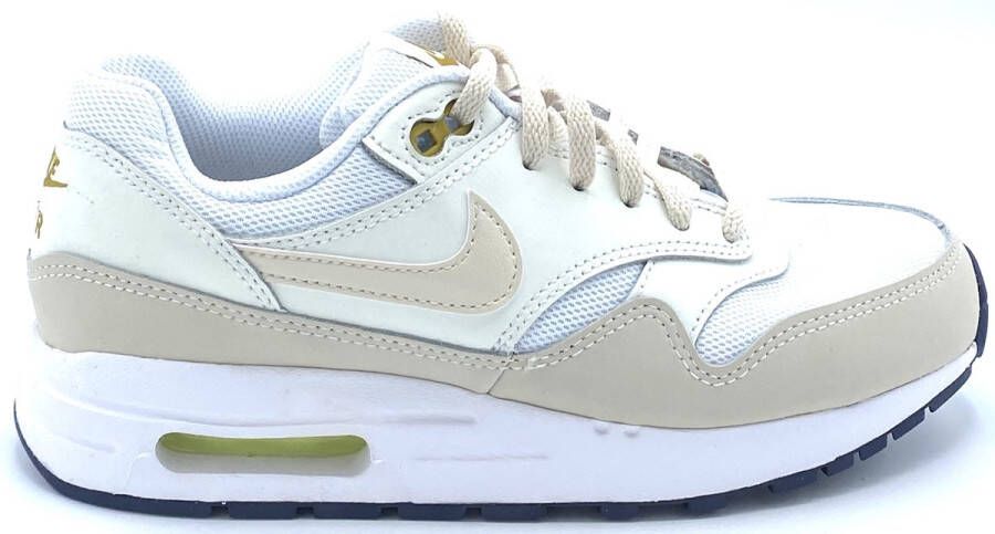 Nike kinderschoenen Air Max 1 White Bronzine Barely Volt Light Orewood Brown White Bronzine Barely Volt Light Orewood Brown