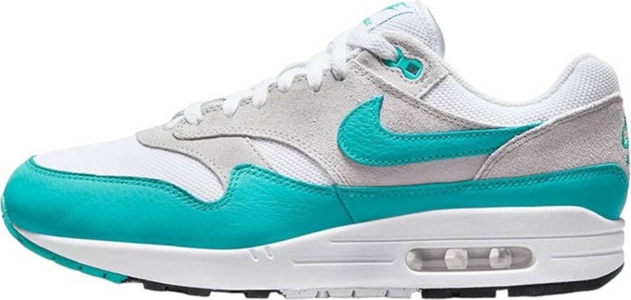 Nike Air Max 1 'Clear Jade' sneakers wit grijs lichtblauw