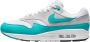 Nike Air Max 1 'Clear Jade' sneakers wit grijs lichtblauw - Thumbnail 2