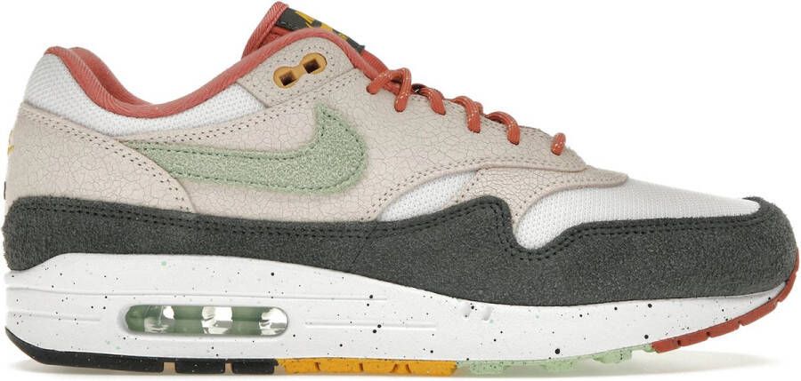 Nike Air Max 1 'Easter Celebration' FZ4133-640 groen roze antraciet sneakers laag