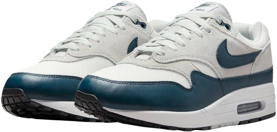 Nike Herenschoenen Air Max 1 Essential Summit White Light Silver White Armoury Navy- Heren Summit White Light Silver White Armoury Navy