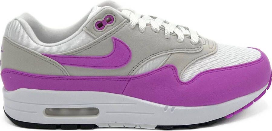 Nike Wmns Air Max 1 '87 Running Schoenen natural grey fuchsia dream white black maat: 40 beschikbare maaten:36.5 37.5 38.5 39 40.5 41