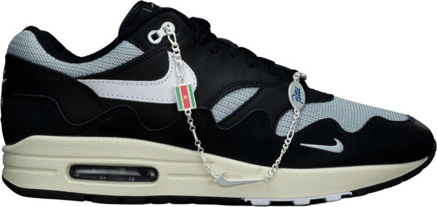 Nike Air Max 1 Patta Waves ''Black'' (With Bracelet) DQ0299-001 ZWART Schoenen