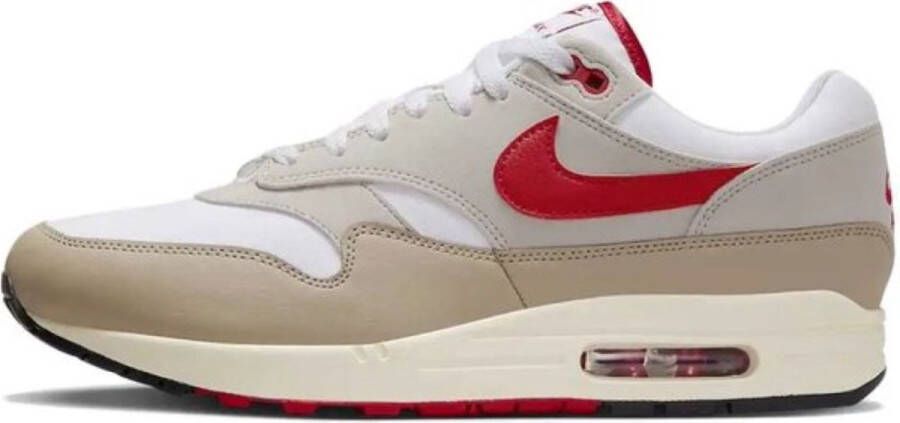 Nike Air Max 1 SC White Cream II Limestone University Red- White Cream II Limestone University Red