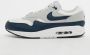 Nike Herenschoenen Air Max 1 Essential Summit White Light Silver White Armoury Navy- Heren Summit White Light Silver White Armoury Navy - Thumbnail 5