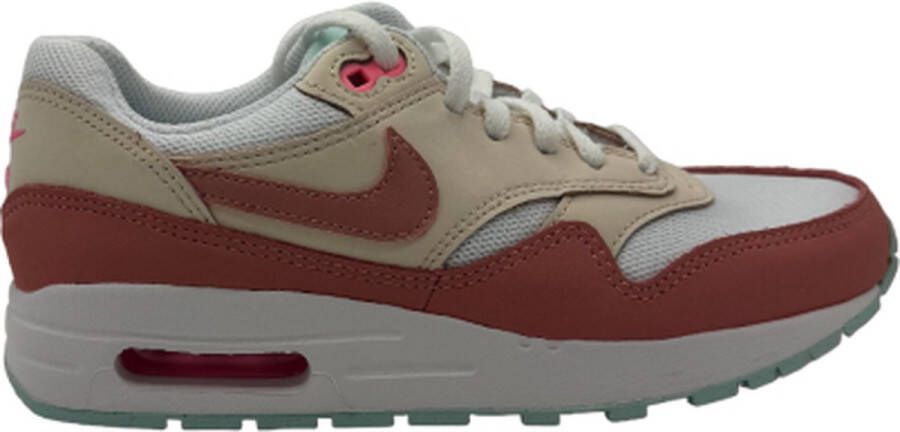 Nike Air Max 1 (gs) Max Schoenen white red stardust guava ice pink spell maat: 36.5 beschikbare maaten:36.5 38 39