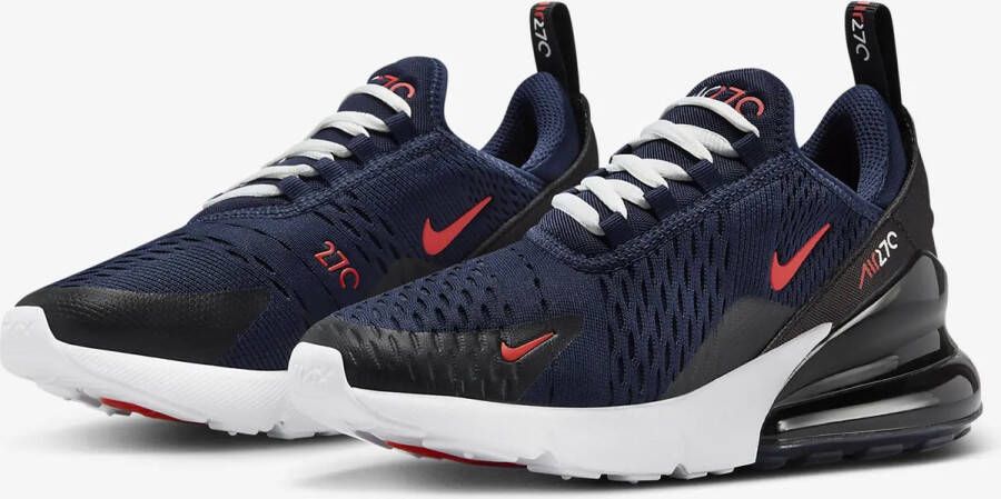 Nike Kinderschoenen Air Max 270 Midnight Navy Black Summit White Picante Red Midnight Navy Black Summit White Picante Red