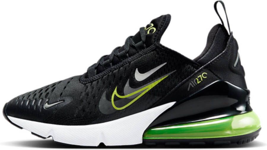 Nike kinderschoenen Air Max 270 Black Smoke Grey Anthracite Volt Black Smoke Grey Anthracite Volt