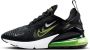 Nike kinderschoenen Air Max 270 Black Smoke Grey Anthracite Volt Black Smoke Grey Anthracite Volt - Thumbnail 1