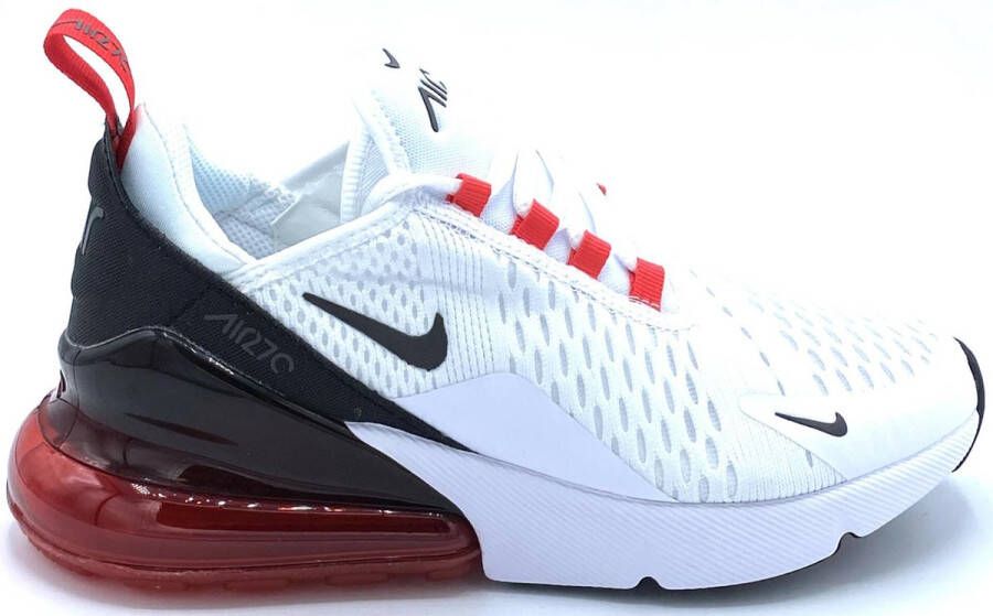 Nike Air Max 270 Junior White Black Siren Red Medium Ash Kind