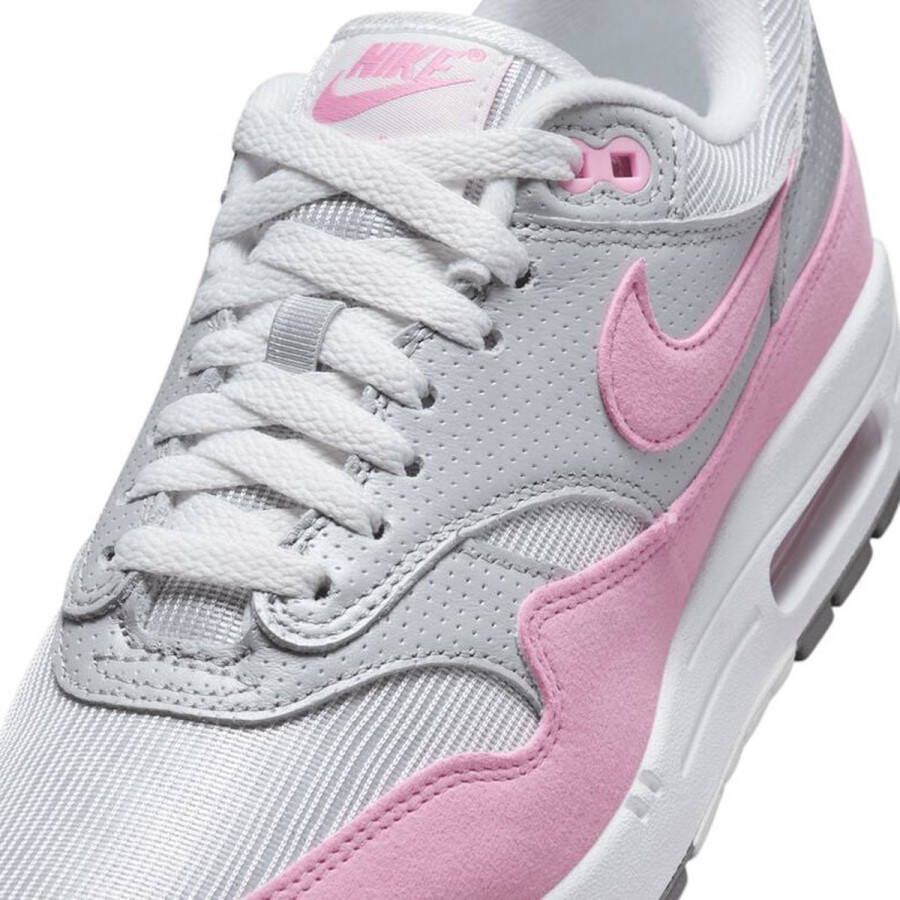 Nike Air Max 1 '87 Wmns Pink Rise Sneakers Dames Metallic Platinum Summit White Pink Rise