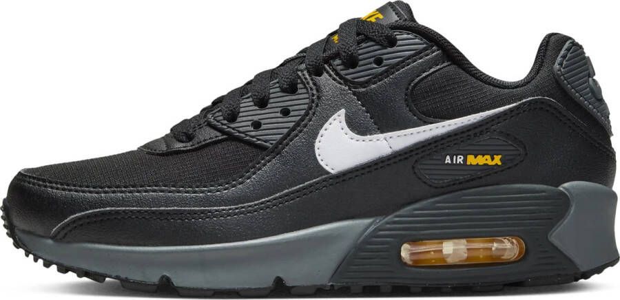 Nike Kinderschoenen Air Max 90 LTR Black University Gold Dark Smoke Grey White- Black University Gold Dark Smoke Grey White