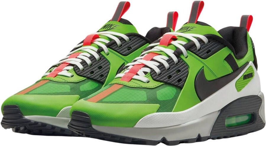 Nike Herenschoenen Air Max 90 Drift Action Green Summit White Bright Crimson Black- Heren Action Green Summit White Bright Crimson Black