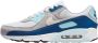 Nike Herenschoenen Air Max 90 Pure Platinum Glacier Blue Court Blue White- Heren Pure Platinum Glacier Blue Court Blue White - Thumbnail 8