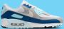 Nike Herenschoenen Air Max 90 Pure Platinum Glacier Blue Court Blue White- Heren Pure Platinum Glacier Blue Court Blue White - Thumbnail 8