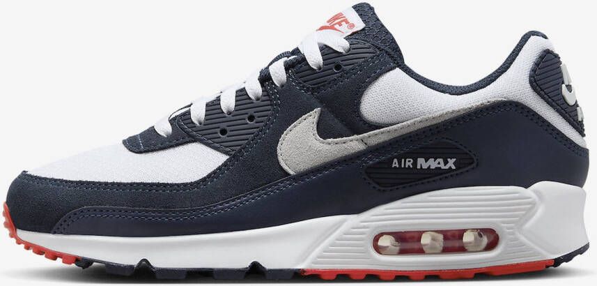 Nike Air Max 90 Navy Crimson DM0029-400 Blauw