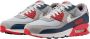 Nike Herenschoenen Air Max 90 Light Smoke Grey Armoury Navy Fire Red Phantom- Heren Light Smoke Grey Armoury Navy Fire Red Phantom - Thumbnail 3