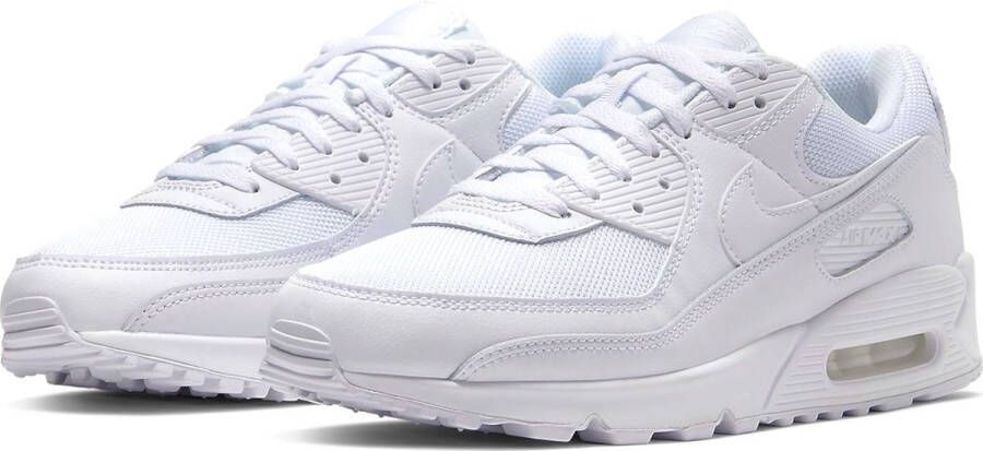 Nike Air Max 90 Running Schoenen white white white wolf grey maat: 39 beschikbare maaten:41 42.5 39 40 44.5 45 46 40.5 47.5 45.5 47 38.5