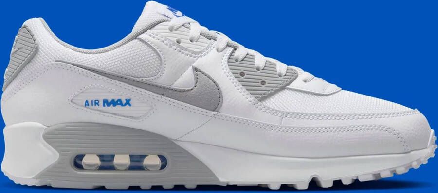 Nike Air Max 90 Laser Blue Sneakers Mannen Wit Grijs Blauw HM0705