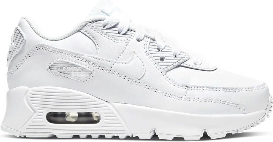 Nike Air Max 90 Kinderen White Metallic Silver White White Kind White Metallic Silver White White