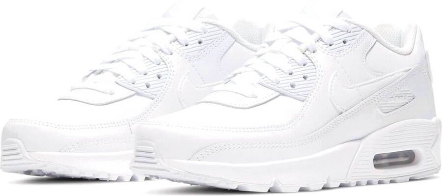 Nike Air Max 90 LTR GS Triple White Witte Air Max Sneakers Dames