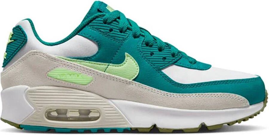 Nike Air Max 90 LTR Kinder Sneakers Wit Groen