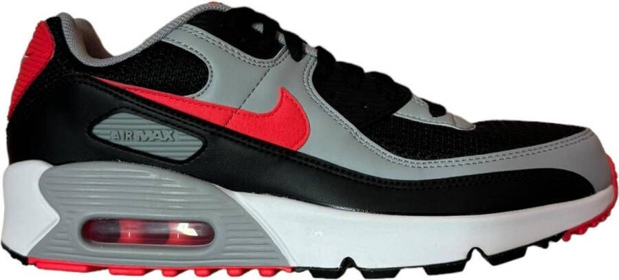 Nike Air Max 90 LTR Kinder Sneakers Zwart Grijs Rood