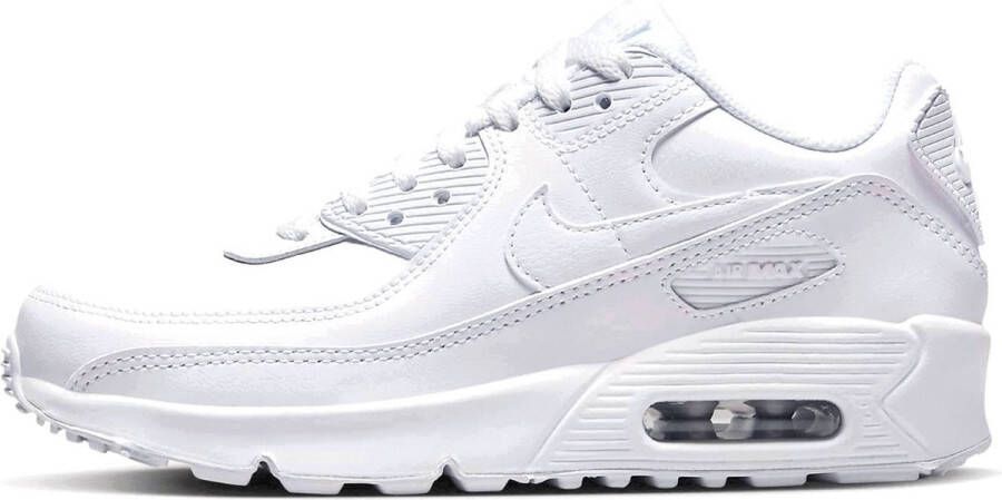 Nike Air Max 90 LTR Kids White Metallic Silver White White Kind White Metallic Silver White White