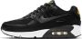 Nike Air Max 90 Leather Junior Black University Gold White Dark Smoke Grey Kind - Thumbnail 1