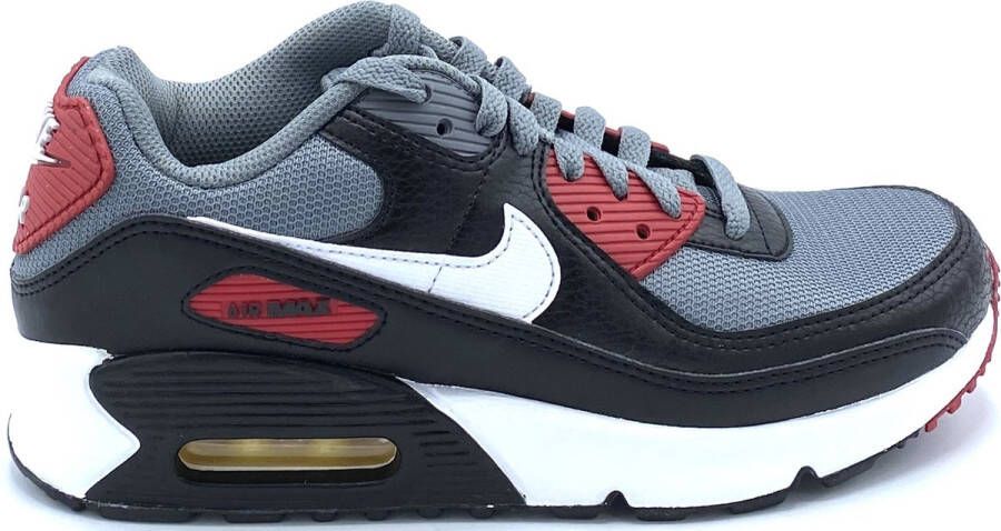 Nike Kinderschoenen Air Max 90 Black Cool Grey Gym Red White Black Cool Grey Gym Red White