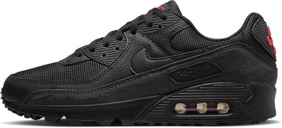 Nike Air Max 90 Herenschoenen Black Light Crimson Black- Heren Black Light Crimson Black