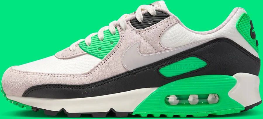 Nike Air Max 90 Scream Green Groen Beige Zwart Sneakers Dames