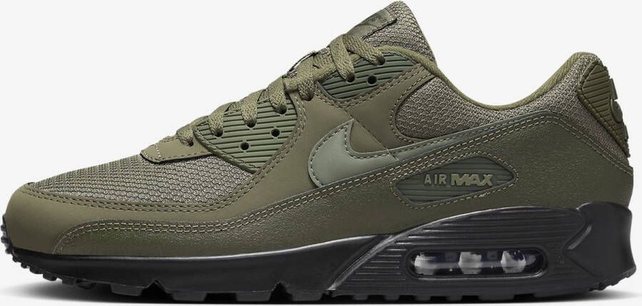 Nike Herenschoenen Air Max 90 Medium Olive Black Cargo Khaki- Heren Medium Olive Black Cargo Khaki