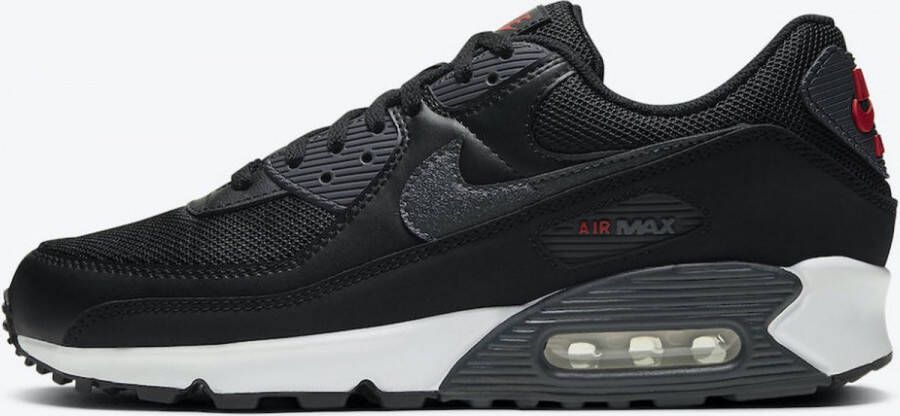 Nike Air Max 90 Black University Red White Dark Smoke Grey