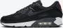 Nike Air Max 90 Black University Red White Dark Smoke Grey - Thumbnail 1