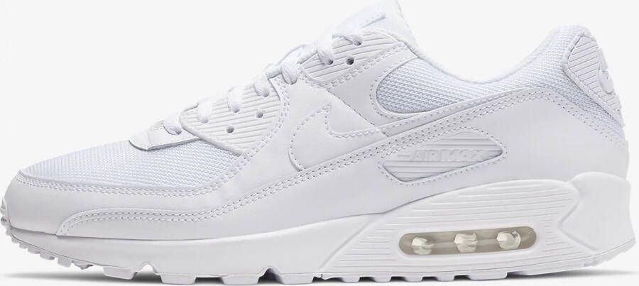 Nike Air Max 90 Running Schoenen white white white wolf grey maat: 39 beschikbare maaten:41 42.5 39 40 44.5 45 46 40.5 47.5 45.5 47 38.5