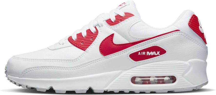 Nike Air Max 90 Wit Rood Sneaker DX8966