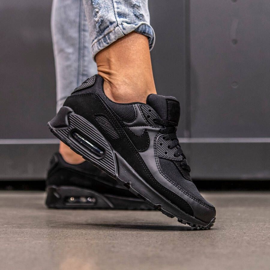 Nike W Air Max 90 365 Dames Sneakers Black Black Black White Schoenen