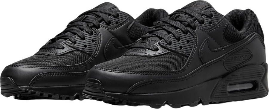 Nike Air Max 90 (W) Triple Black Dames Sneakers Schoenen Casual Zwart DH8010