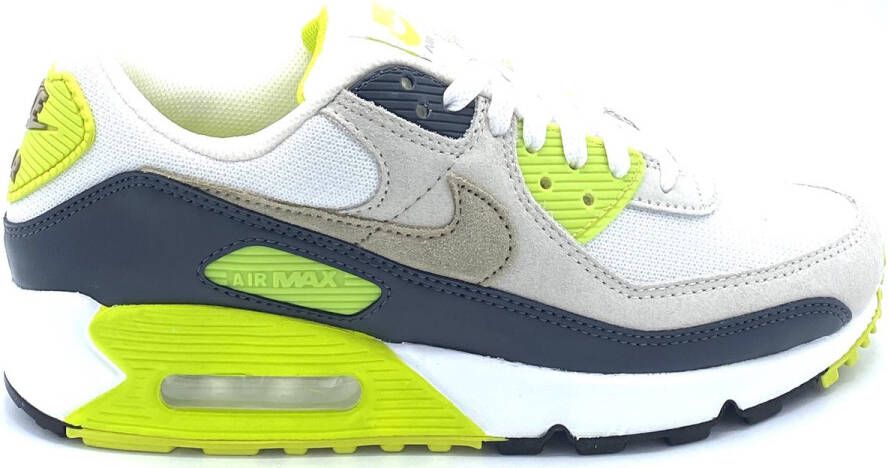 Nike Herenschoenen Air Max 90 White Black Malachite Malachite- Heren White Black Malachite Malachite