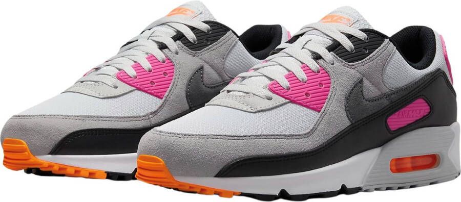 Nike Air Max 90 Pure Platinum Alchemy Pink Total Orange Cool Grey- Pure Platinum Alchemy Pink Total Orange Cool Grey