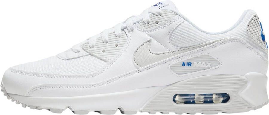 Nike Herenschoenen Air Max 90 Team White Game Royal Photon Dust- Heren Team White Game Royal Photon Dust