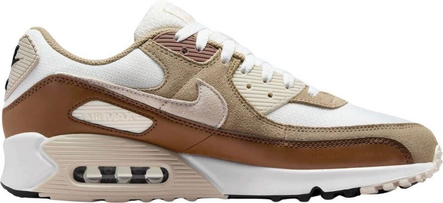 Nike Herenschoenen Air Max 90 Summit White Khaki Light Orewood Brown Black- Heren Summit White Khaki Light Orewood Brown Black